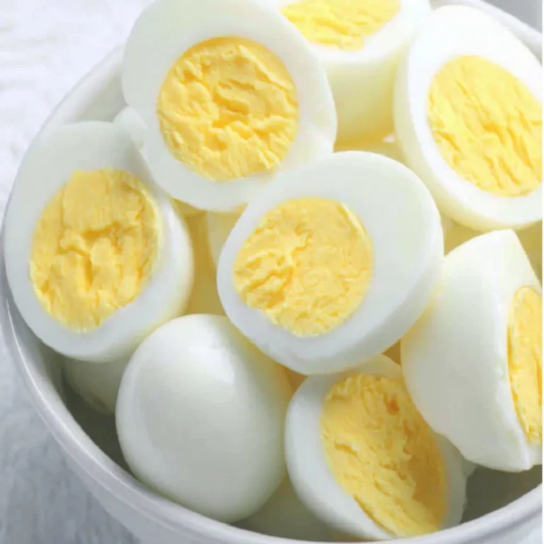 Baked Boiled Eggs: Easy Oven Method 3 baked boiled eggs in bowl