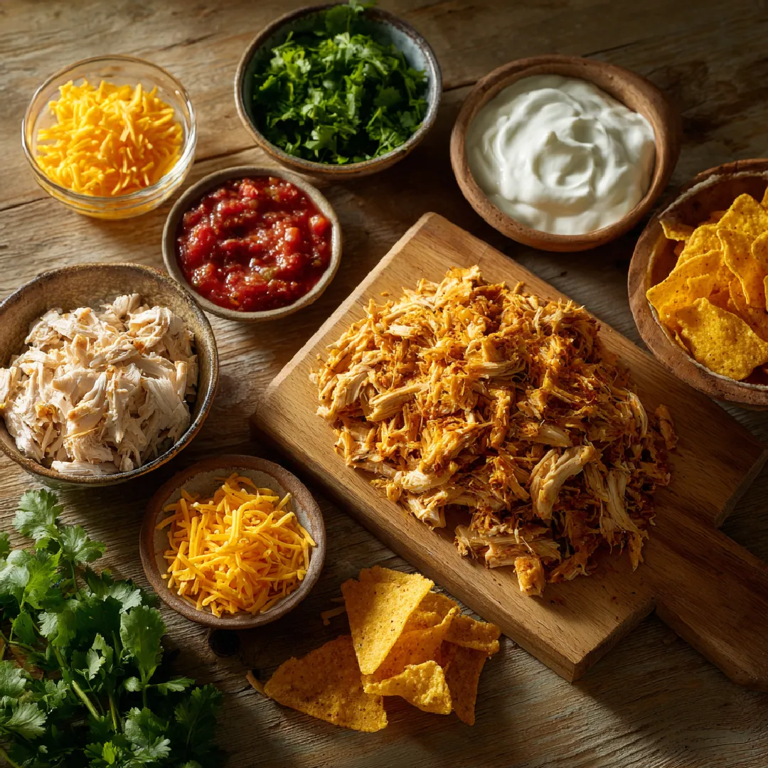 dorito-casserole-ingredients Ingredients for Dorito chicken Mexican casserole