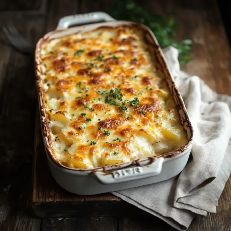 Potato and Chicken Casserole – Simple, Satisfying, and Full of Flavor 3 potato and chicken casserole in dish