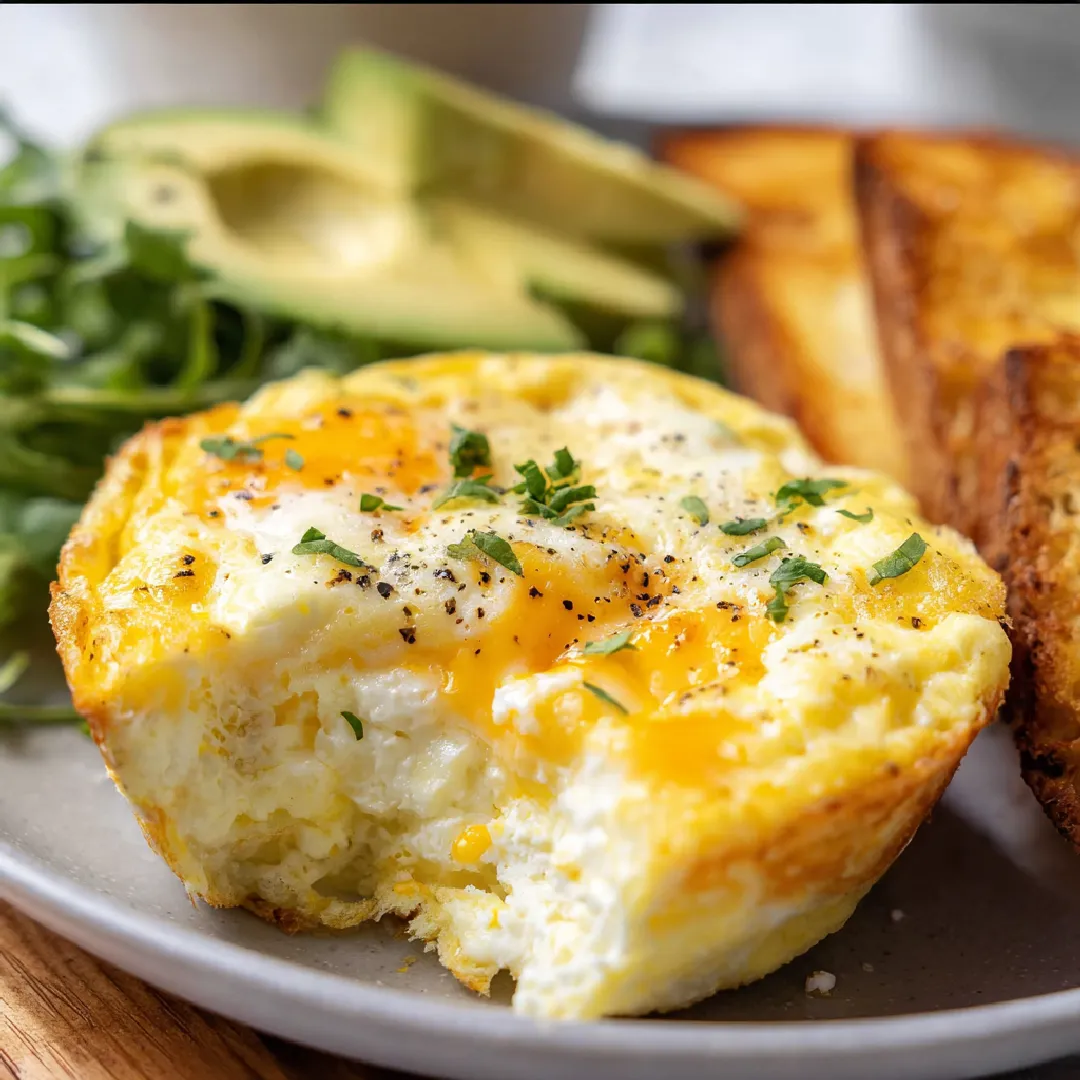 serving-cottage-cheese-baked-eggs Plated cottage cheese baked eggs