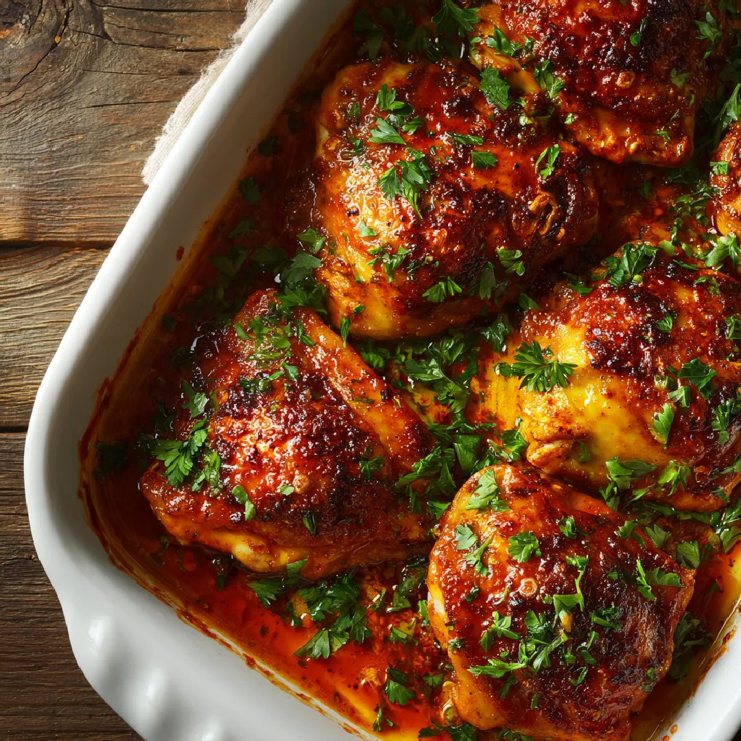 Baked Chicken with Buffalo Sauce