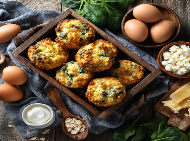 Breakfast Muffins with Cottage Cheese and Eggs 3 Breakfast muffins with cottage cheese and eggs