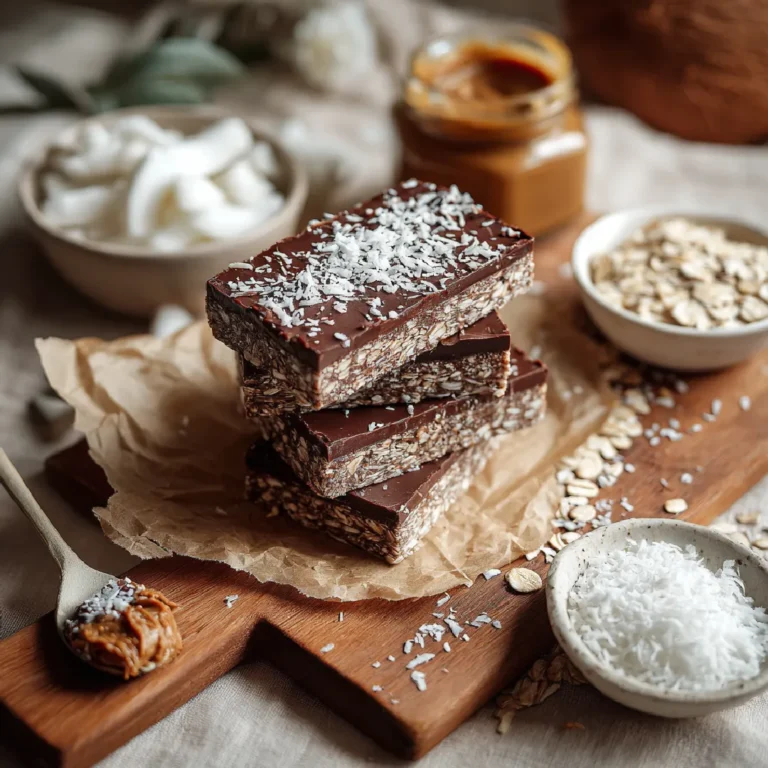 Coconut and Chocolate Protein Bars (Easy No-Bake Recipe) 3 Coconut and chocolate protein bars recipe