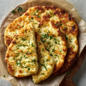 cottage cheese 2 ingredient flatbread on baking sheet