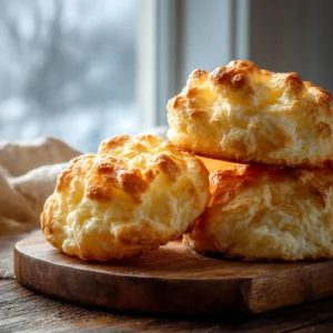 Cottage cheese cloud bread on board
