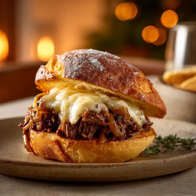 French Onion Sloppy Joes 3 recipe card image of french onion sloppy joe