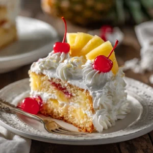 Juicy Pineapple Heaven Cake served whole
