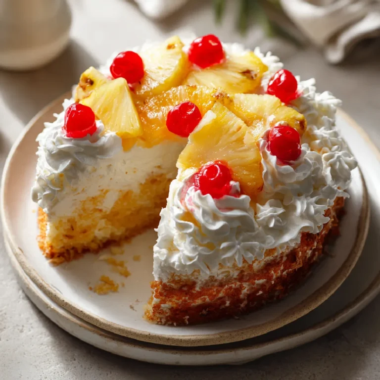 Juicy Pineapple Heaven Cake 3 A moist pineapple cake with whipped topping