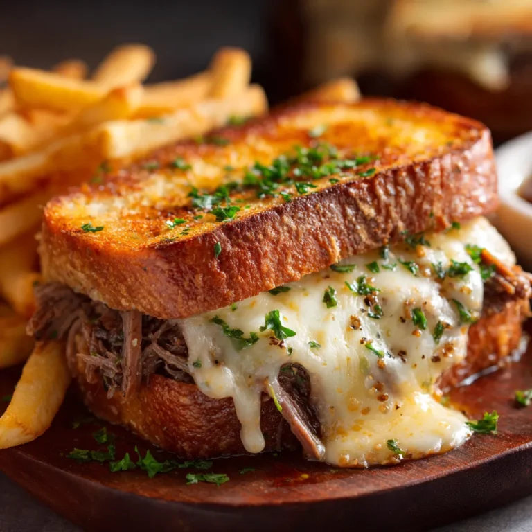 Texas Toast French Dip 3 Served Texas Toast French Dip with au jus and fries