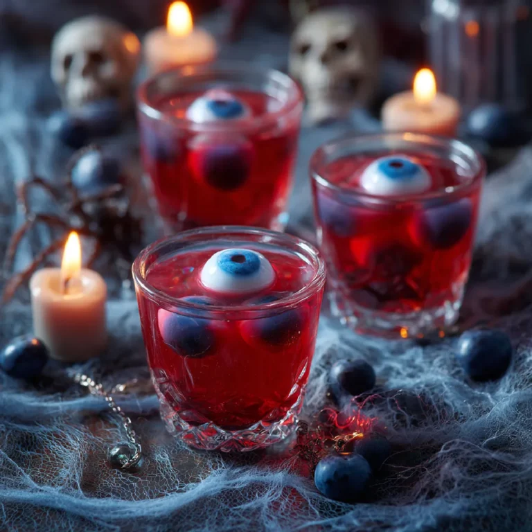 Halloween Eyeball Jello Shots 3 Halloween Eyeball Jello Shots serving