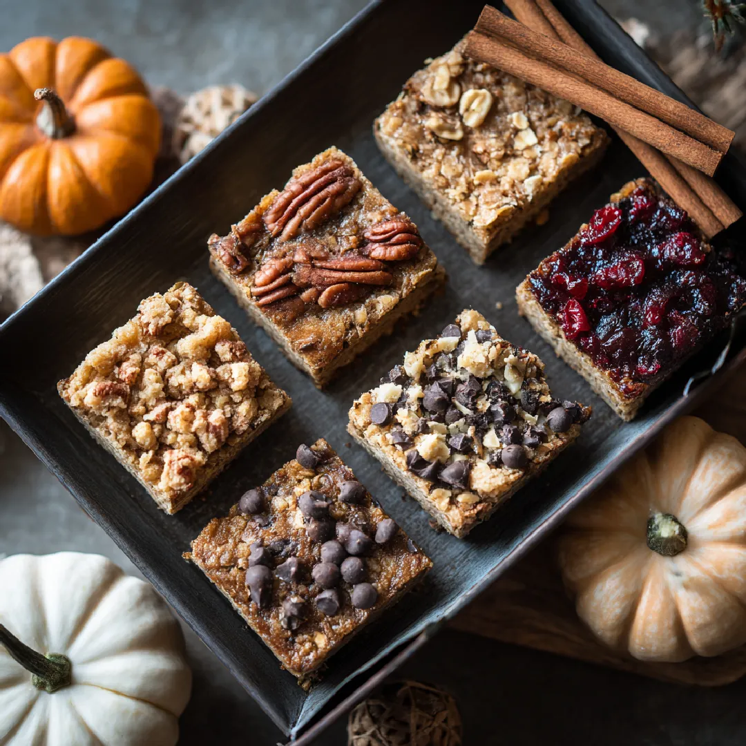pumpkin-oatmeal-variations Baked oatmeal variations with pumpkin base
