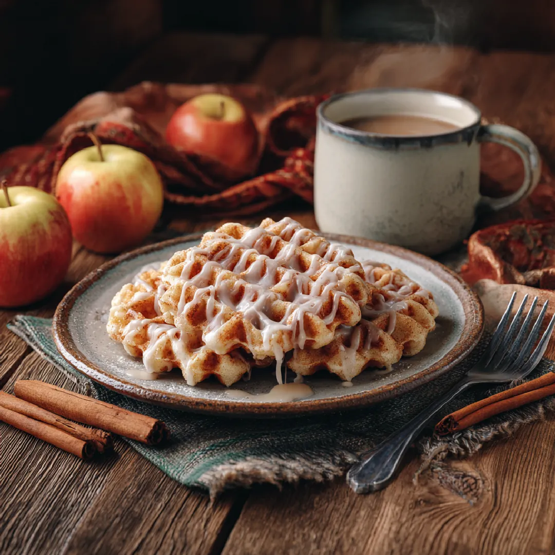 Apple Fritter Waffle Donuts