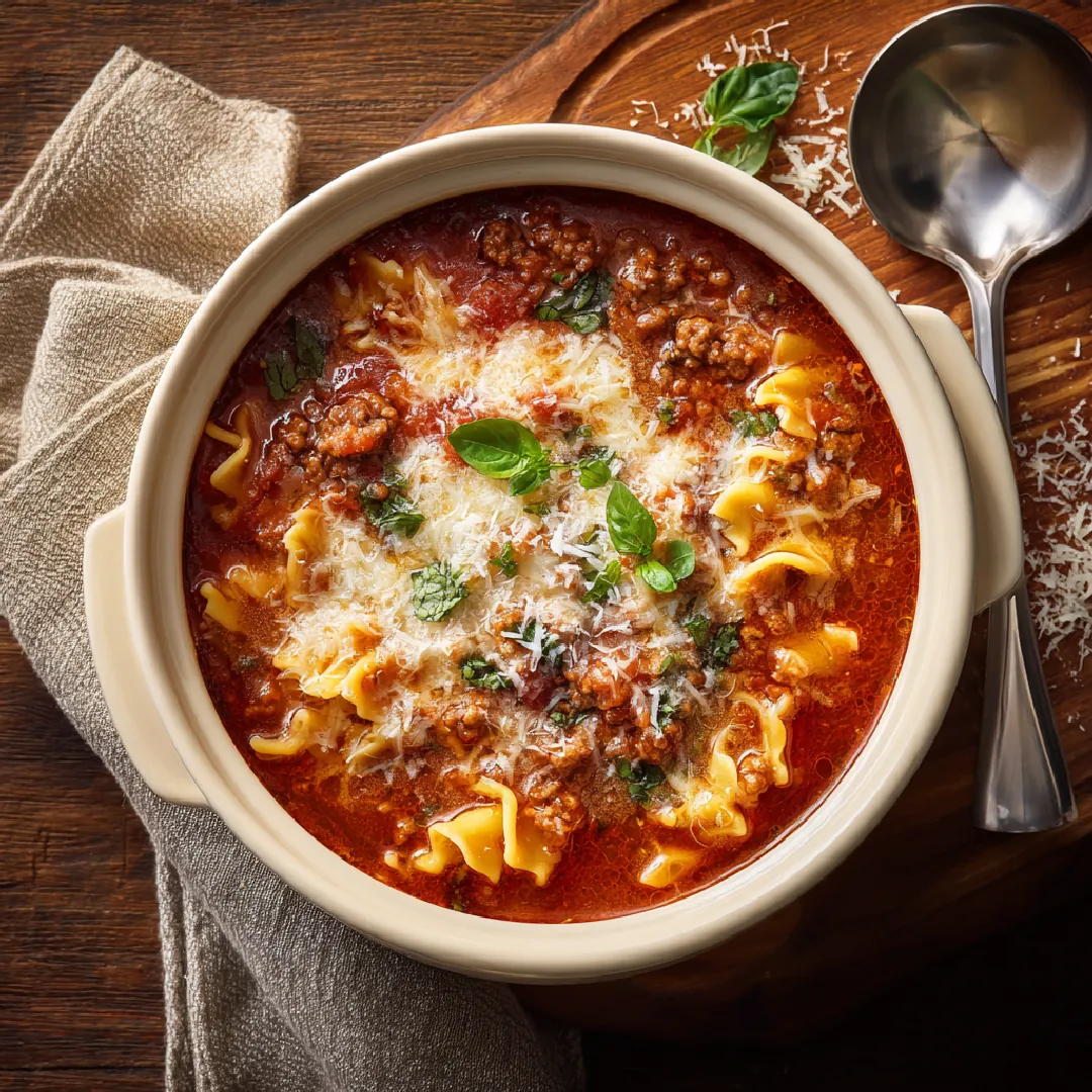 Crockpot Lasagna Soup
