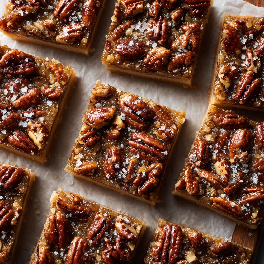 Salted Maple Pecan Pie Bars