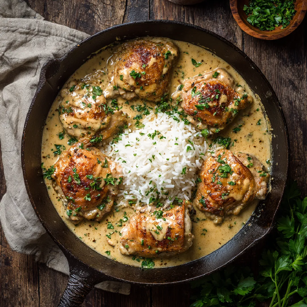 Smothered Chicken and Rice