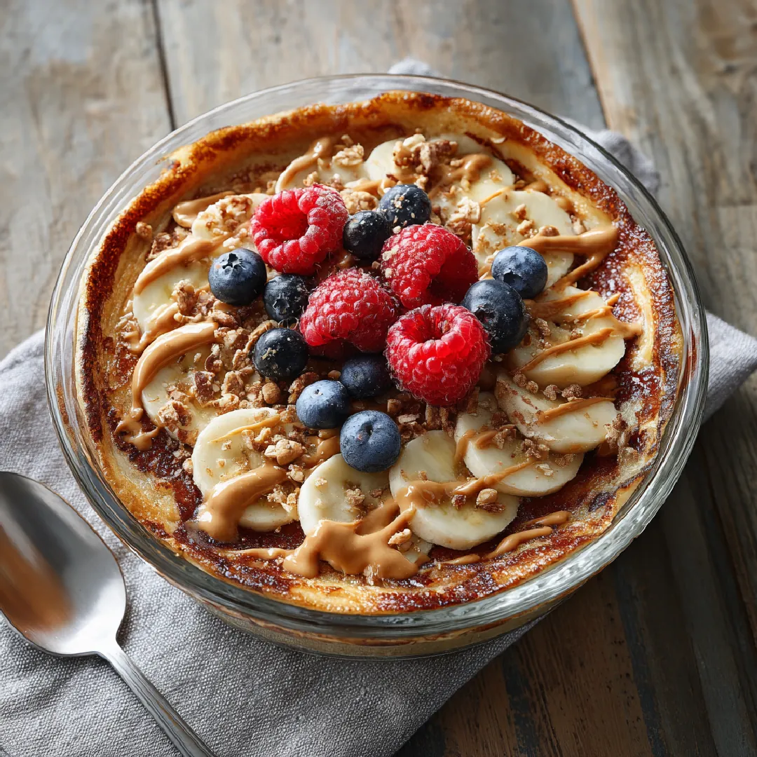 Baked Protein Pancake Bowl