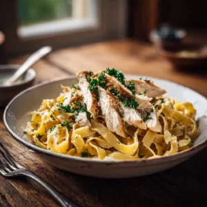 Chicken with Buttered Noodles 2 serving chicken with buttered noodles