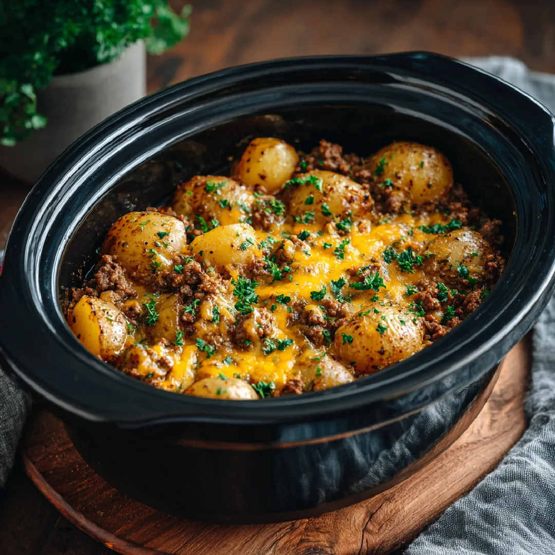 Crockpot Hamburger Potato Casserole