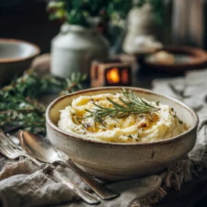 Rosemary garlic mashed potatoes