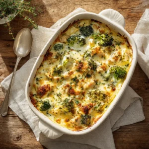 Turkey Broccoli Casserole 2 turkey broccoli casserole recipe with creamy cheese and crispy topping