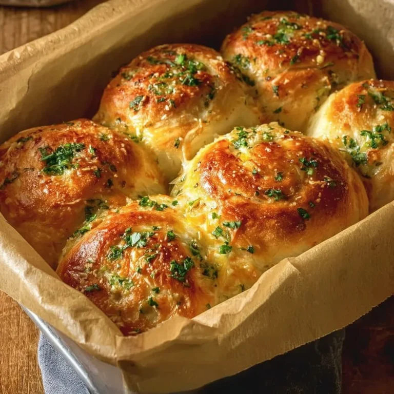 Buttery cheese garlic rolls, fresh out of the oven, ready to be enjoyed