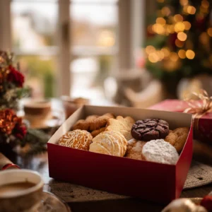 Christmas Cookie Box 2 Christmas Cookie Box with festive treats
