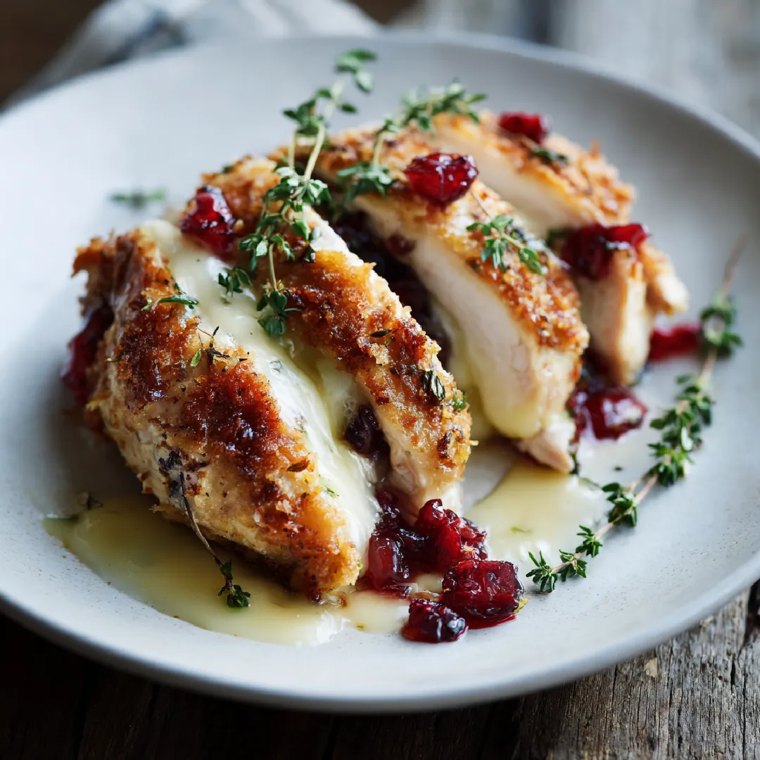 Cranberry Brie Stuffed Chicken