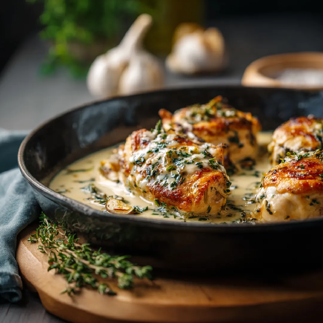 Creamy Garlic Chicken Recipe