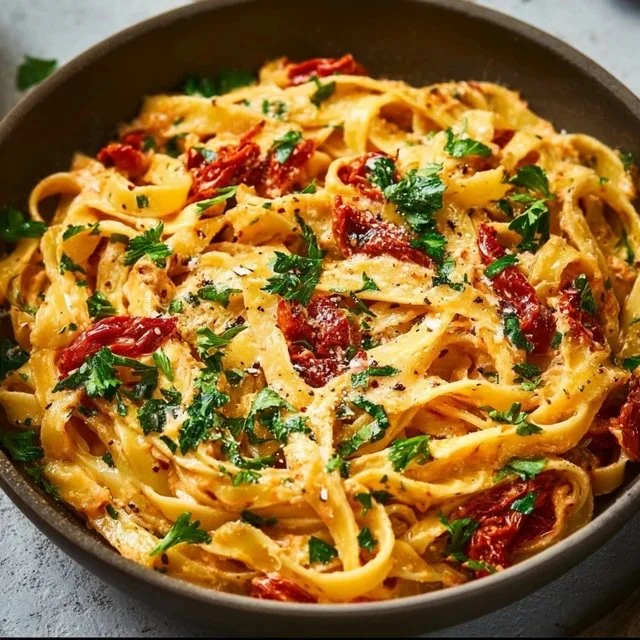 Creamy Vegan Sun-Dried Tomato Pasta