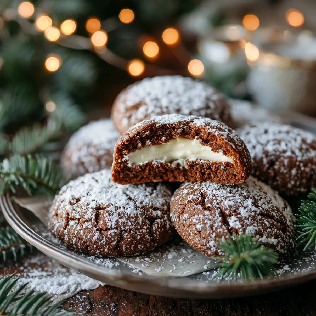 Gingerbread Cheesecake Cookies