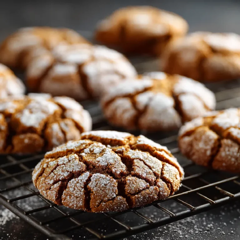 Gingerbread Crinkle Cookies 3 Gingerbread Crinkle Cookies Cooling