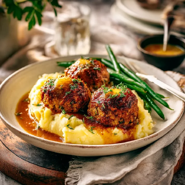 Cheddar-Stuffed Meatloaf Bites with Sides