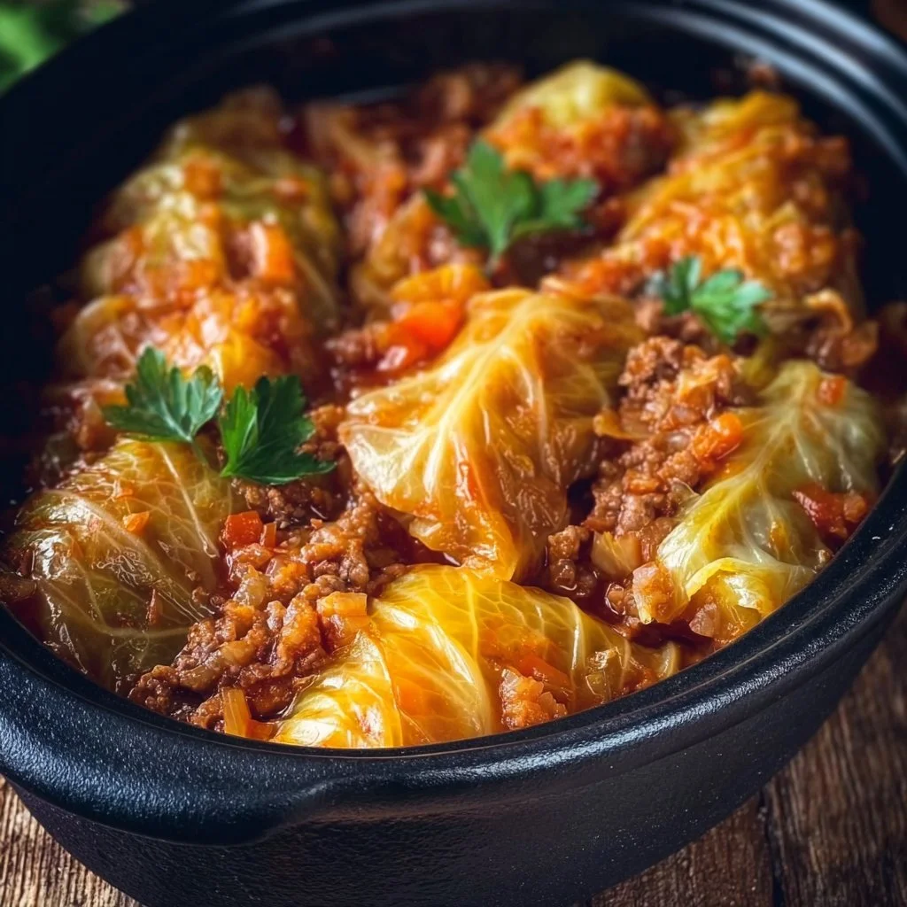 Slow Cooker Unstuffed Cabbage Rolls
