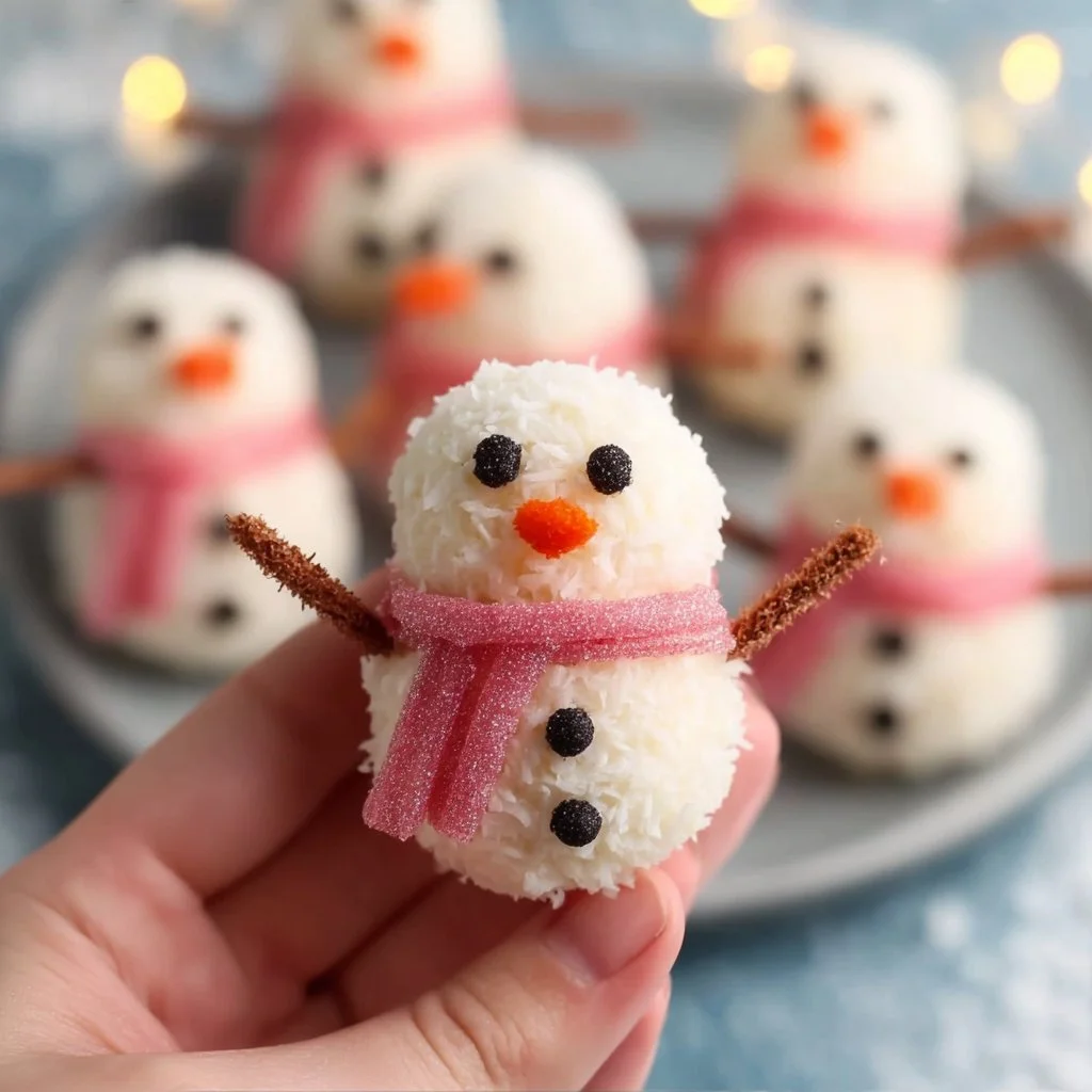 These cute snowmen truffles are the perfect ‘no-baking’ project these holidays⛄️!