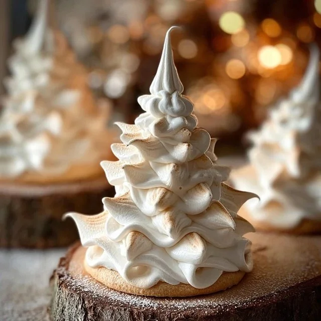 Tree Meringue Cookies