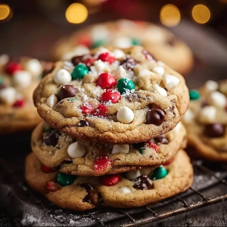 Winter Wonderland Chocolate Chip Christmas Cookies on a festive table