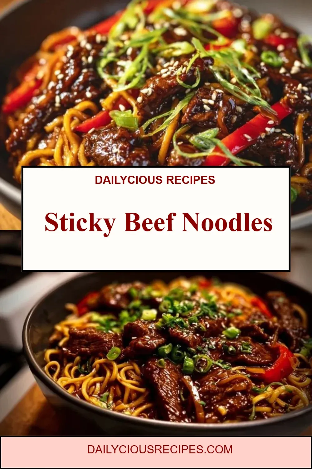 Sticky Beef Noodles