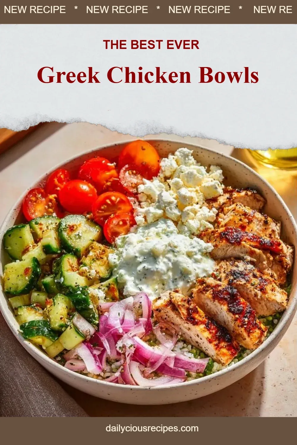 Greek Chicken Bowls