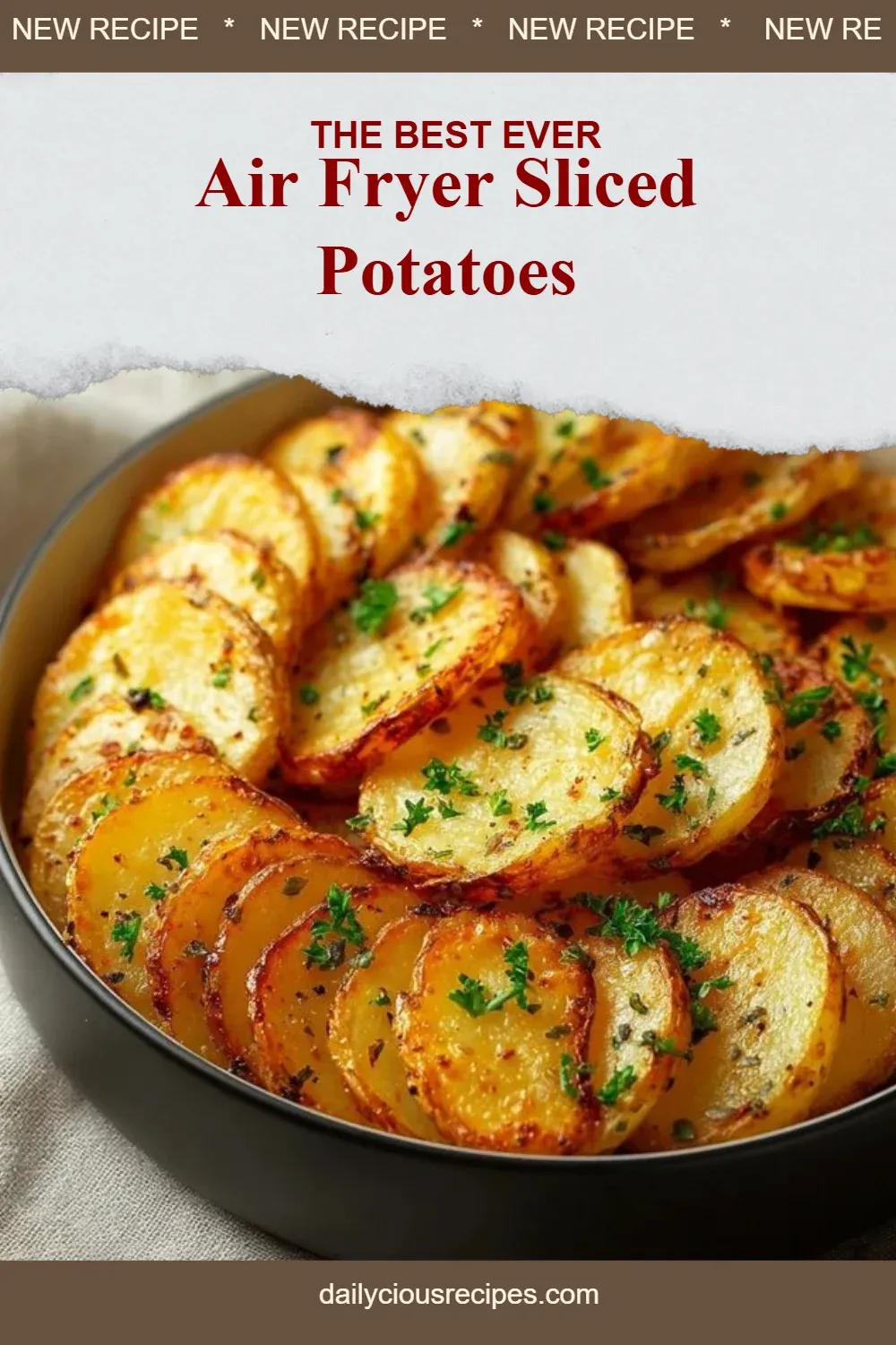 Best 14 Air Fryer Recipes for Deliciously Crispy Treats 3 Air Fryer Sliced Potatoes