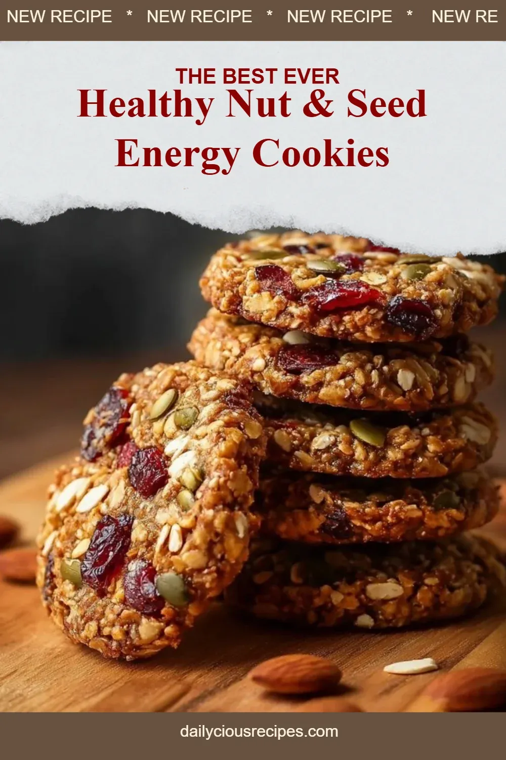Healthy Nut & Seed Energy Cookies