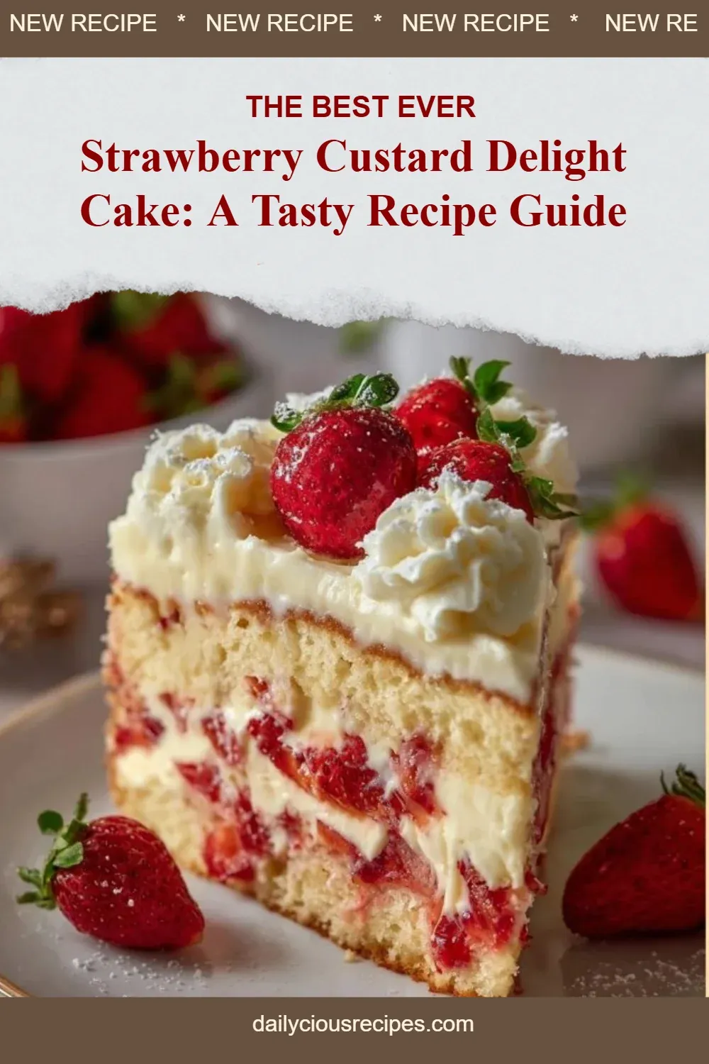 Best 12 Decadent Cake Recipes for Your Holiday Celebrations 13 Strawberry Custard Delight Cake: A Tasty Recipe Guide