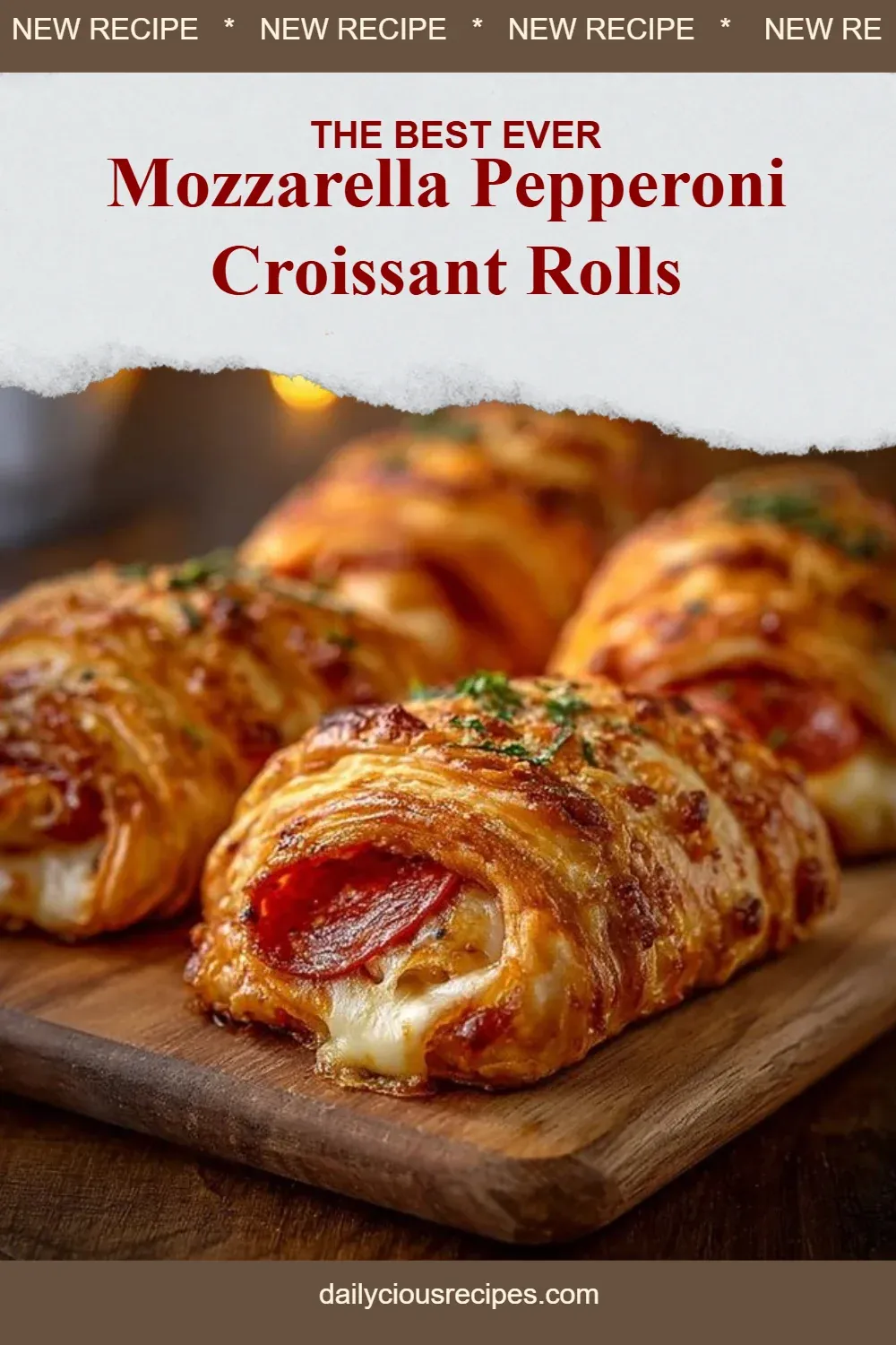 Mozzarella Pepperoni Croissant Rolls