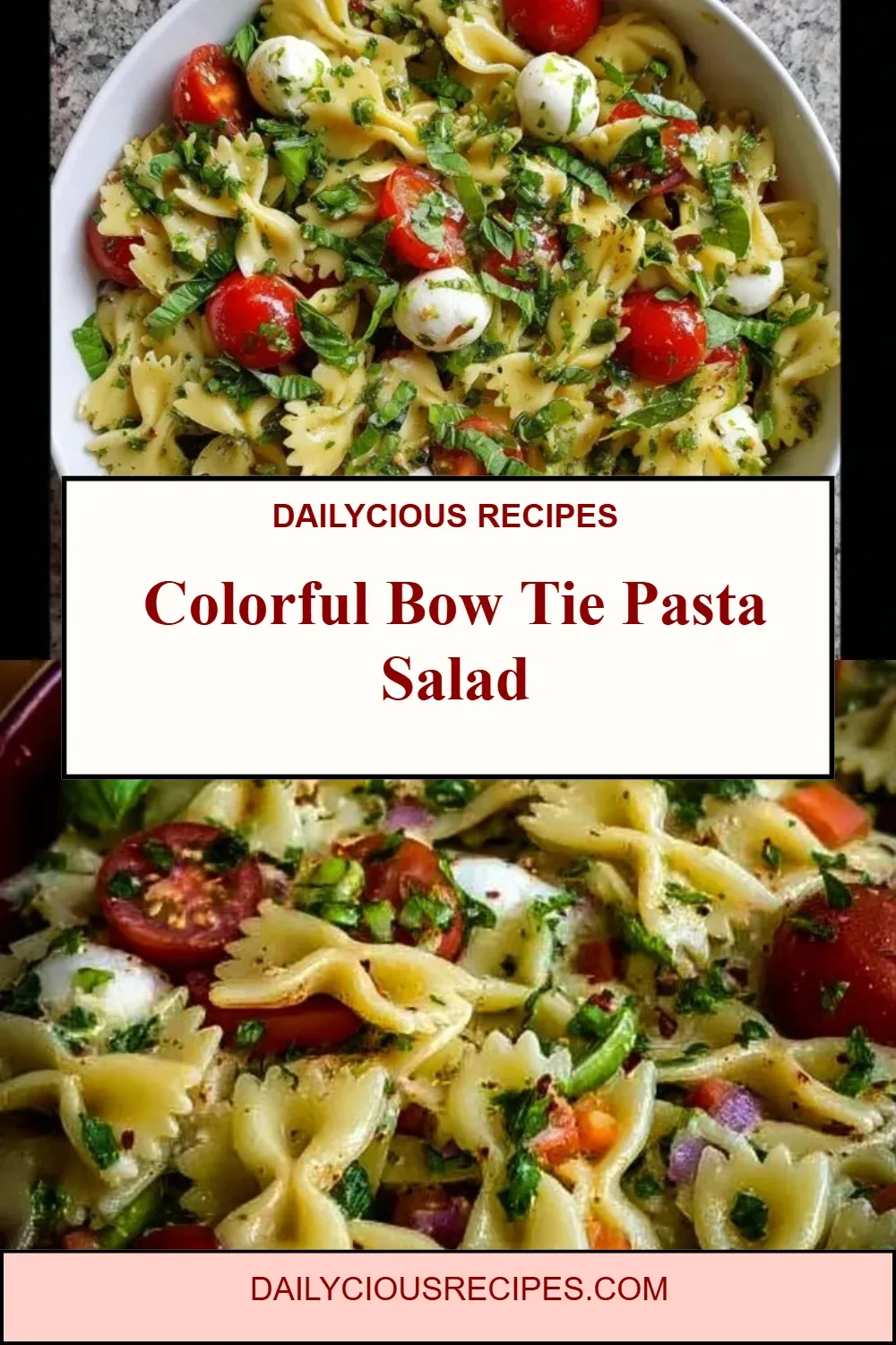 Colorful Bow Tie Pasta Salad