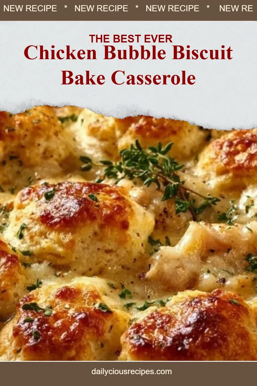 Chicken Bubble Biscuit Bake Casserole