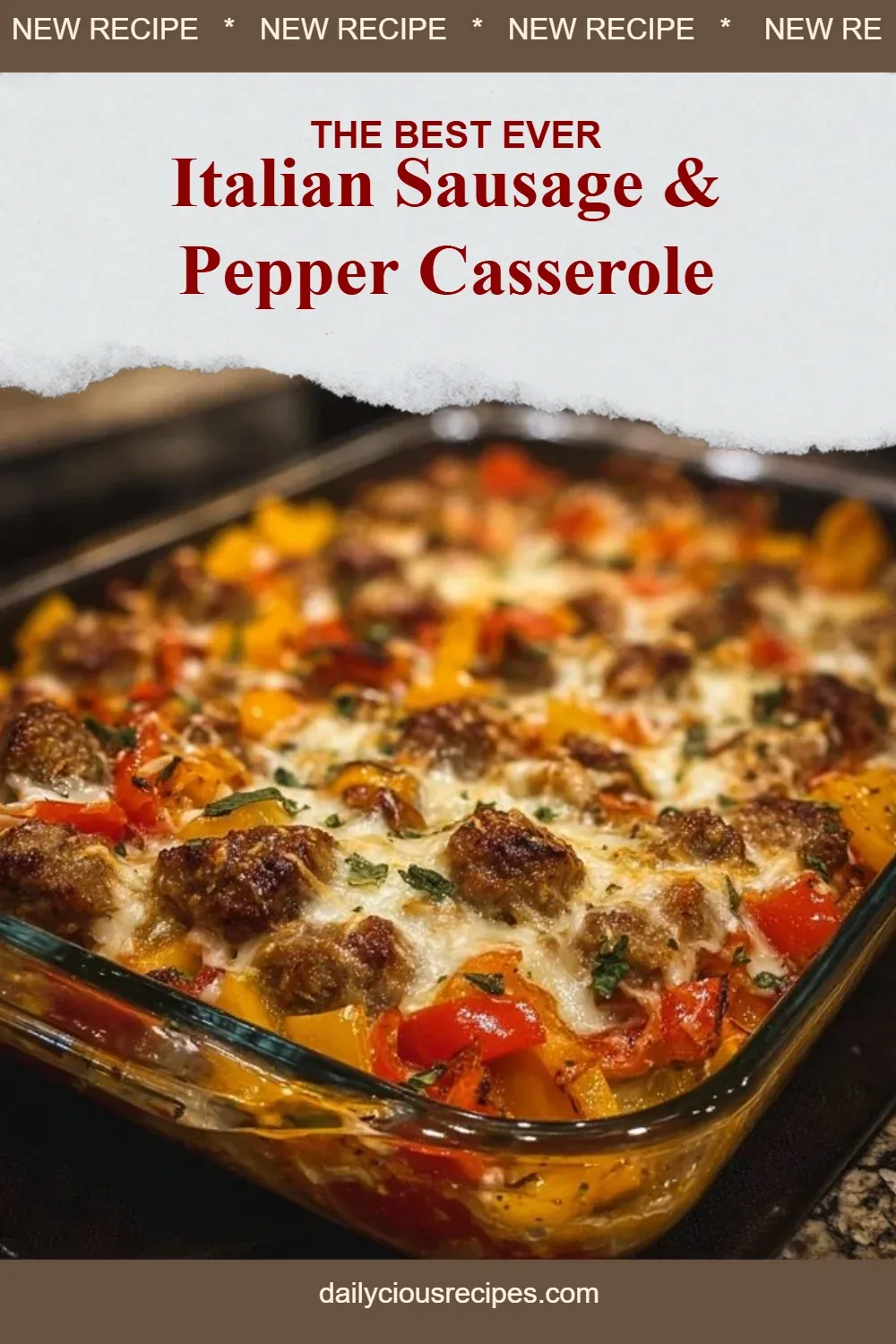 Italian Sausage & Pepper Casserole