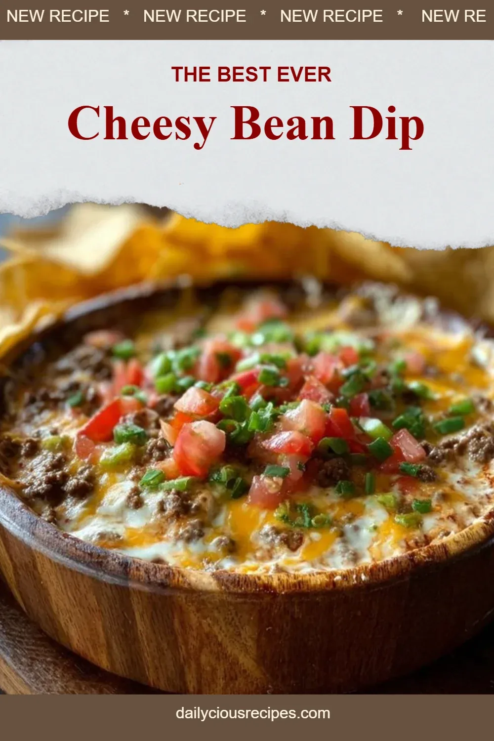 Best 14 Delicious Dip Recipes for Game Day 3 Cheesy Bean Dip