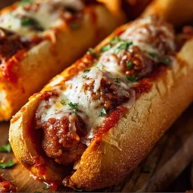 Cheesy Meatball Subs