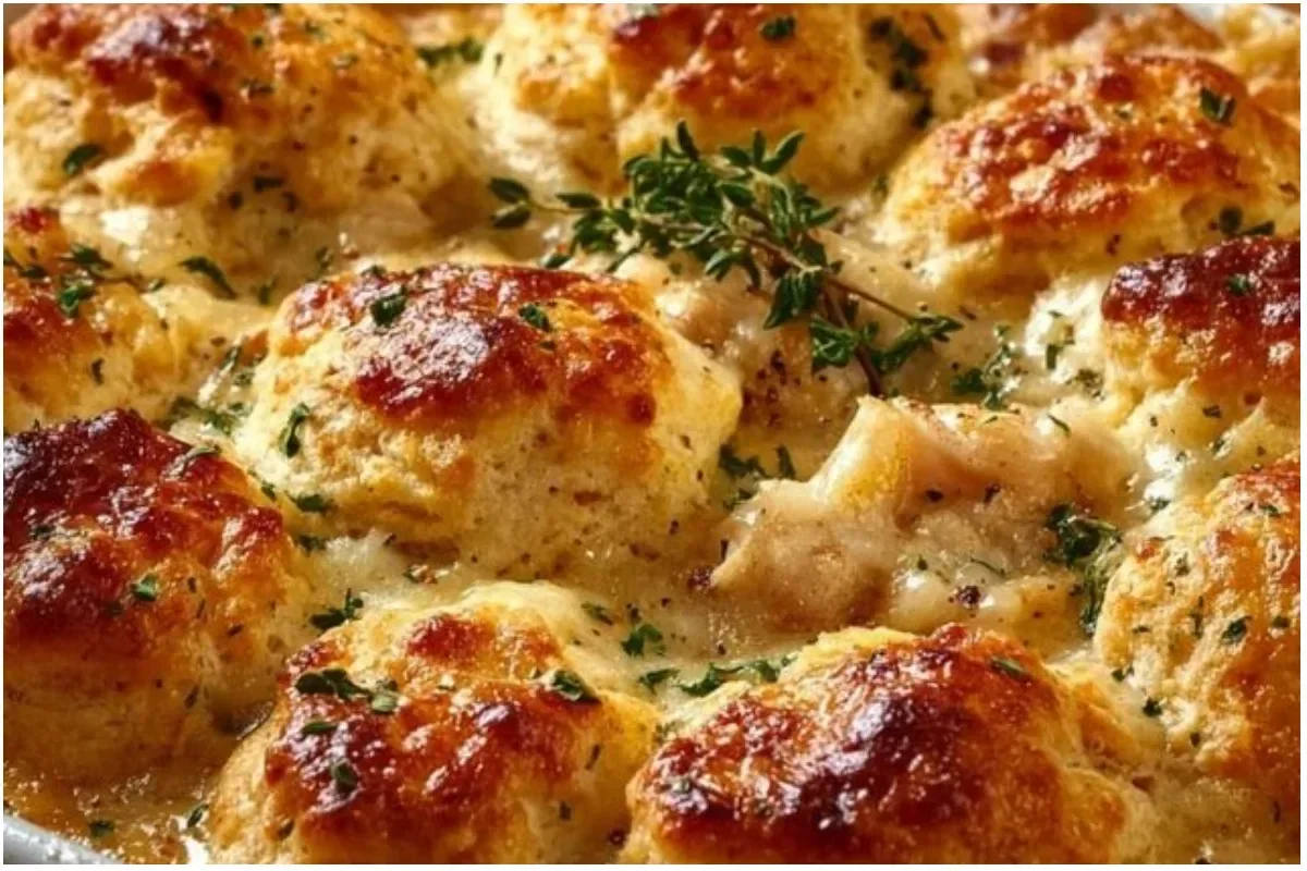 Chicken Bubble Biscuit Bake Casserole