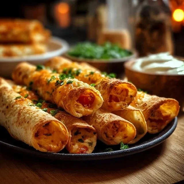 Crispy Chicken Taquitos