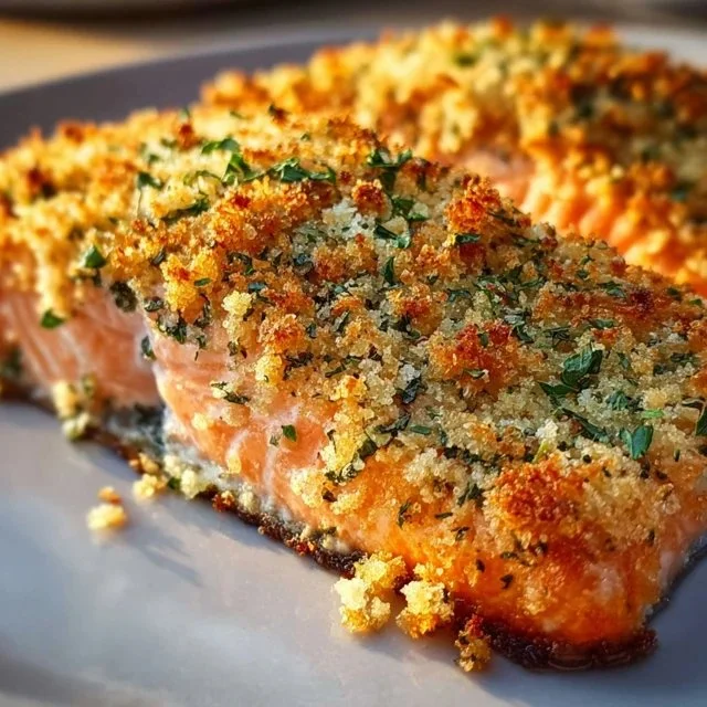 Crispy Parmesan Salmon Bake